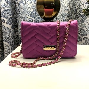 COPY - Bebe Sophia Chevron Quilted Crossbody Clutch